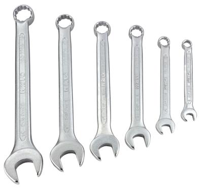 Wisvo Grs steek/gebogen ringsleutel set 6dlg