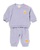 HEMA Newborn Kledingset Terry Gezichtje Paars (paars)