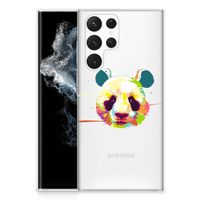 Samsung Galaxy S22 Ultra Telefoonhoesje met Naam Panda Color - thumbnail