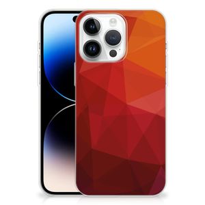 TPU Hoesje voor iPhone 14 Pro Max Polygon Red