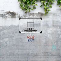 Basketbalbord 90x60x2,5 cm polycarbonaat transparant - thumbnail