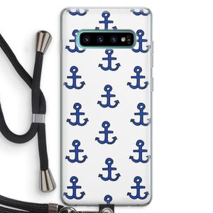 Ankers: Samsung Galaxy S10 Plus Transparant Hoesje met koord