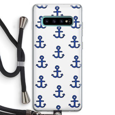 Ankers: Samsung Galaxy S10 Plus Transparant Hoesje met koord