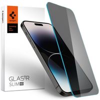 Spigen Glas.tR Slim Privacy iPhone 14 Pro Max Glazen Screenprotector - thumbnail