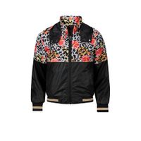 Retour Denim zomerjas Becky met dierenprint zwart/rood/wit - thumbnail