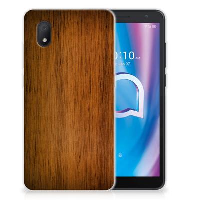 Alcatel 1B (2020) | Bumper Hoesje | Donker Hout