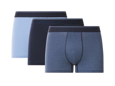 esmara Men Set van 3 heren boxers (Donkerblauw/blauw, L) esmara Men Set van 3 heren boxers (Donkerblauw/blauw, L)