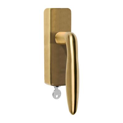 Formani LB18H-DKLOCK-O draaikiepgarnituur afsluitbaar PVD mat goud rechts/ linksdraaiend