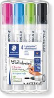 Staedtler Lumocolor 351 markeerstift 4 stuk(s) Kogelpunt Zwart, Lichtblauw, Lichtgroen, Roze - thumbnail