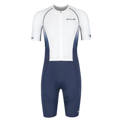 BTTLNS Nemean 1.0 pro aero trisuit korte mouw Immortal Blue/Pearl White heren BTTLNS Nemean 1.0 pro aero trisuit korte mouw Immortal Blue/Pearl White heren