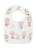 Atelier Choux Balloon-print organic cotton bib - Blanc - thumbnail