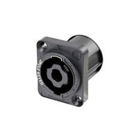 Neutrik NL2MPXX Luidsprekerconnector Flensbus, contacten recht Aantal polen: 2 Zwart 1 stuk(s)