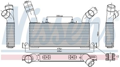 Intercooler, inlaatluchtkoeler 961006