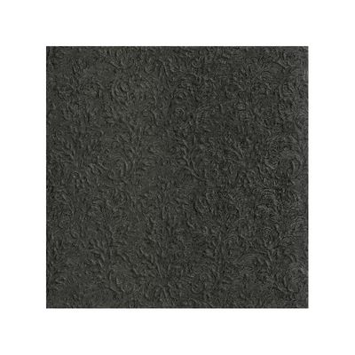 20x 3-laags servetten cameo uni zwart 33 x 33 cm