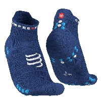 Compressport Pro racing socks v4.0 run low - BLAUW - Unisex