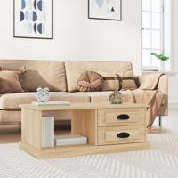 Salontafel 90x50x35 cm bewerkt hout sonoma eikenkleurig