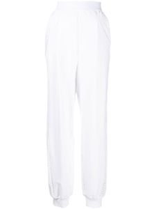 Alberta Ferretti pantalon de jogging à découpes - Blanc