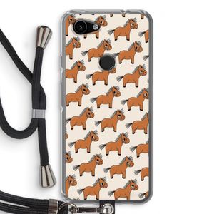 Pony: Pixel 3a Transparant Hoesje met koord
