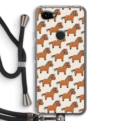 Pony: Pixel 3a Transparant Hoesje met koord