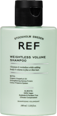 REF Care Weightless Volume Shampoo 100 ml | Shampoo Voor Fijn En Dun Haar REF Care Weightless Volume Shampoo 100 ml | Shampoo Voor Fijn En Dun Haar