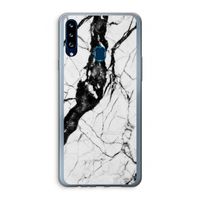 Witte marmer 2: Samsung Galaxy A20s Transparant Hoesje