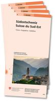 Wegenkaart - landkaart Zwitserland Schweiz 1:200.000 Kartenset (4 Karten) | Swisstopo