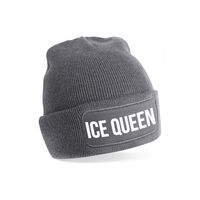 Ice queen muts unisex one size - Grijs