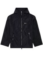 Diesel veste imperméable W-Henness à capuche - Noir