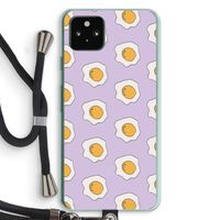Bacon to my eggs #1: Pixel 5a 5G Transparant Hoesje met koord