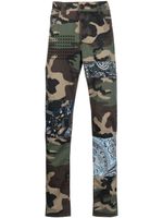 Philipp Plein camouflage-print straight-leg jeans - Vert - thumbnail