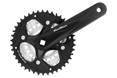 SunRace FCM500 Crankstel 175mm 7/8V - Zwart SunRace FCM500 Crankstel 175mm 7/8V - Zwart
