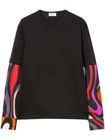PUCCI t-shirt à design superposé - Noir