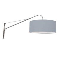 Steinhauer WandlampElegant Classy metaal met lichtblauwe kap - 3992ST