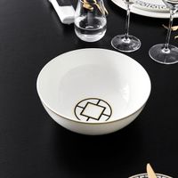 Villeroy & Boch MetroChic Saladeschaal Rond Porselein Zwart, Goud, Wit 1 stuk(s) - thumbnail