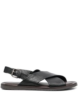 Corneliani sandales Waikiki Beach en cuir - Noir