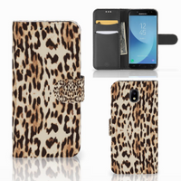 Samsung Galaxy J5 2017 Telefoonhoesje met Pasjes Leopard