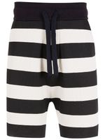 Osklen short de sport à détail rayé - Noir