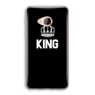 King zwart: HTC U Play Transparant Hoesje