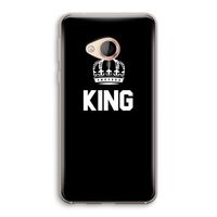 King zwart: HTC U Play Transparant Hoesje