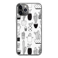 Cactusmotief: iPhone 11 Pro Transparant Hoesje