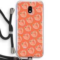 Just peachy: Samsung Galaxy J3 (2017) Transparant Hoesje met koord