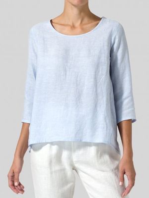 Women Casual Loose Top Tunic Blouse Shirt