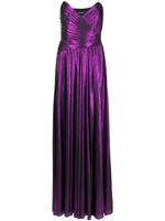 Retrofete robe Waldorf à coupe longue - Violet