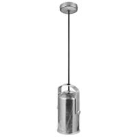 Hanglamp zilver industrieel gegalvaniseerd E27 fitting &apos;Nordlux porter 9&apos; 9 cm