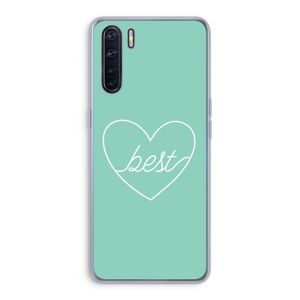 Best heart pastel: Oppo A91 Transparant Hoesje
