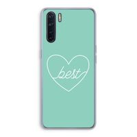 Best heart pastel: Oppo A91 Transparant Hoesje