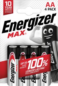 Energizer batterijen Max AA, blister van 4 stuks