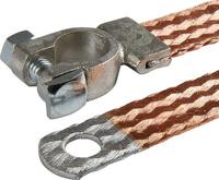 HERTH+BUSS massaband batt.ground straps 350mm m.terminal block