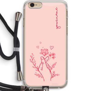 Giving Flowers: iPhone 6 PLUS / 6S PLUS Transparant Hoesje met koord