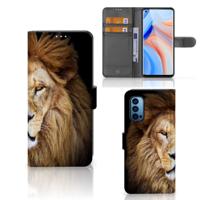 OPPO Reno 4 Pro 5G | Telefoonhoesje | Met pasjeshouder | Leeuw